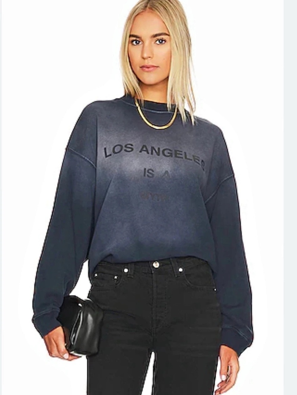 Anine Bing JACI MYTH LOS ANGELES Sweatshirt size M navy blue